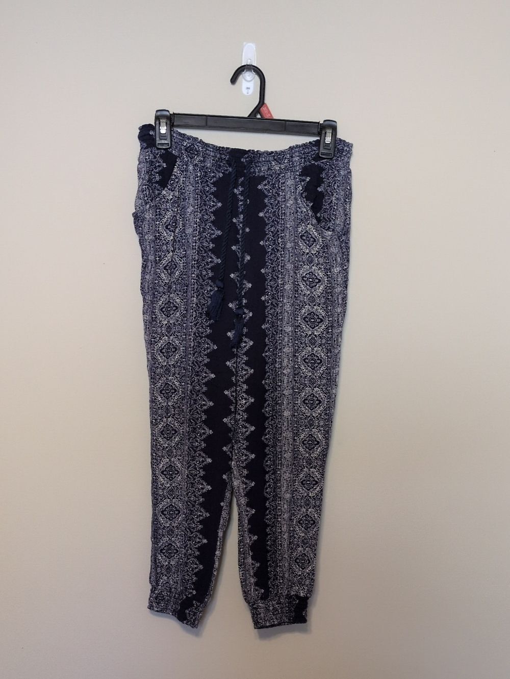 Billabong Navy Blue Boho Kaleidoscope Print Women's Jogger Pants S